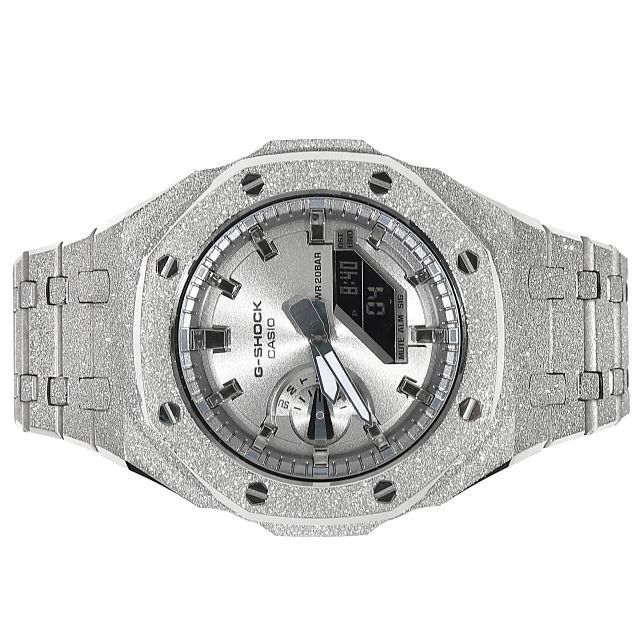 G-SHOCK GA2100 フロステッド カスタム カシオーク シルバー文字盤 ステンレス製 艶消しモデル Frosted Edition -  メルカリ