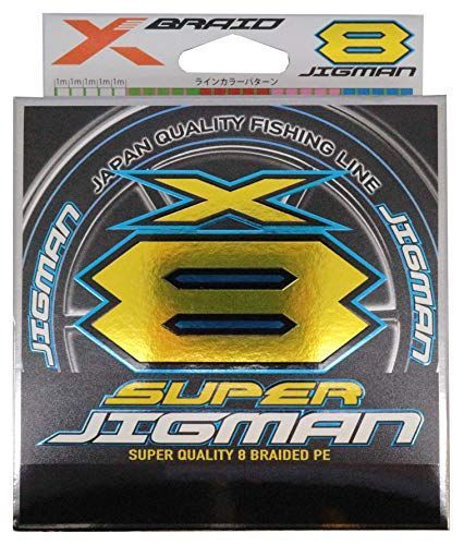 SUPER JIGMAN PEライン 600m 35lb #2 2号/35lb エックスブレイド(X-Braid) スーパー ジグマン X8 600m 2号