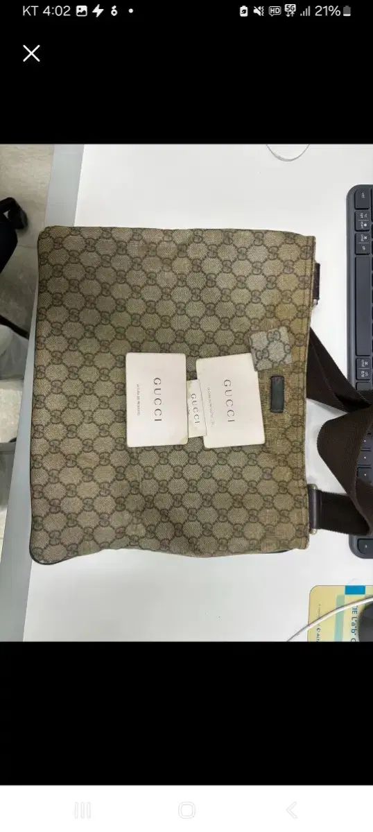 GUCCI(グッチ) GG パターンクロスボディバッグ - メルカリ