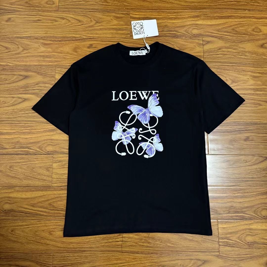 新品、未使用 ロエベ LOEWE 蝶文字プリント 半袖Tシャツ、男女兼用 - メルカリ