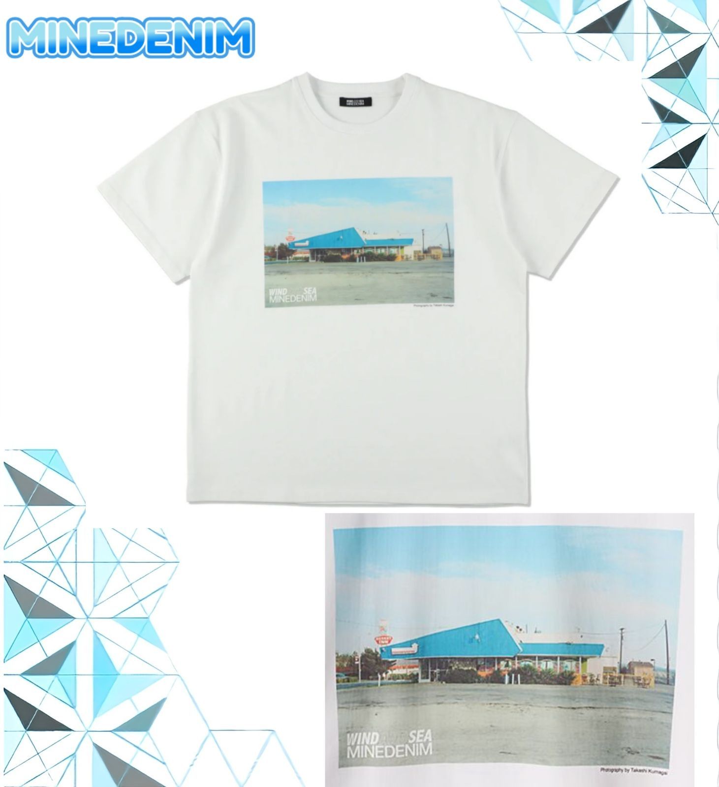 希少品 WDS×MINEDENIM マインデニム トップス T シャツ ホワイト 