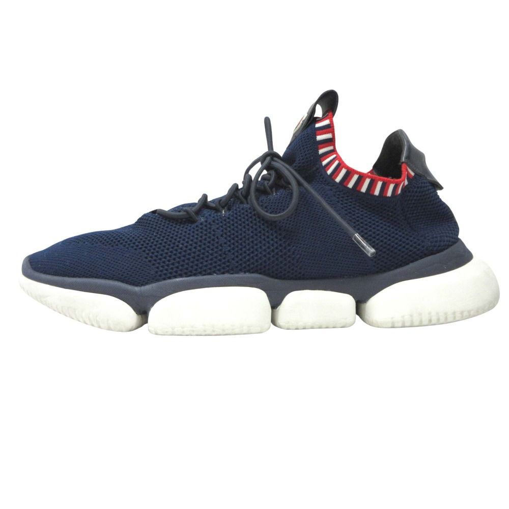 MONCLER モンクレール THE BUBBLE バブル ローカット スニーカー シューズ メッシュ トリコロール 靴 SIZE42 27cm ネイビー メンズ 古着