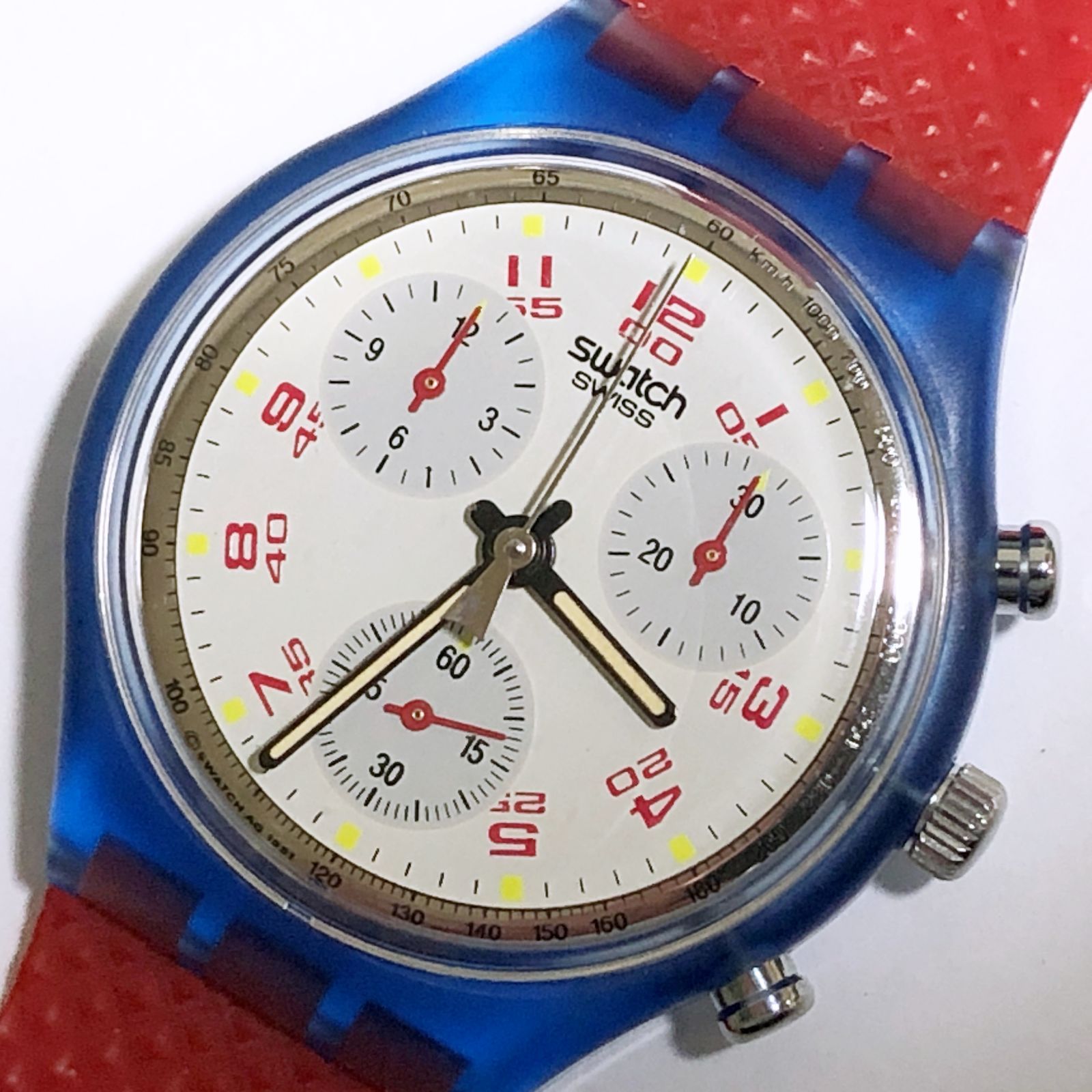 m001 X(60) 5. スウォッチ クロノグラフ SCN103 『JFK』 SWATCH CHRONOGRAPH ジョンFケネディ メンズ腕時計  クォーツ - 腕時計(クォーツ)