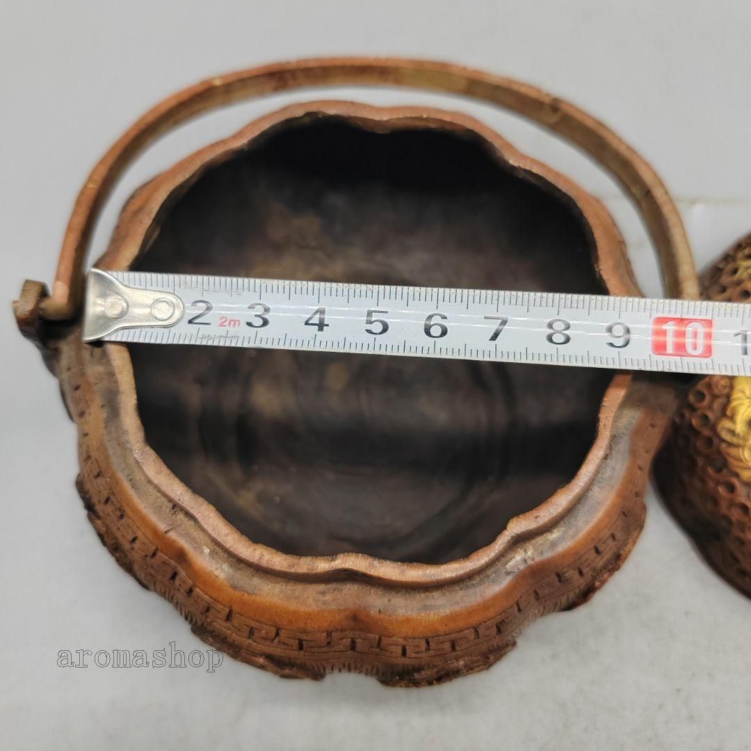 銅製 提梁暖手炉 八宝手炉 香炉 香道具 店舗 室内 装飾品 工芸品 置物 銅製 提梁暖手炉 八宝手炉 香炉 香道具 店舗 室内 装飾品 工芸品