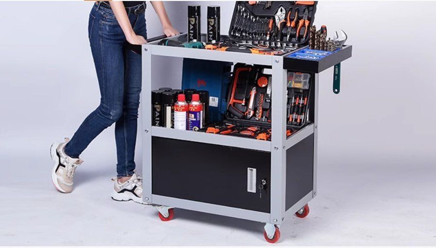 三層多機能移動可小推車工具車