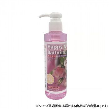 ペット用品 ハッピー＆バスタイム バラの香り4L 021030