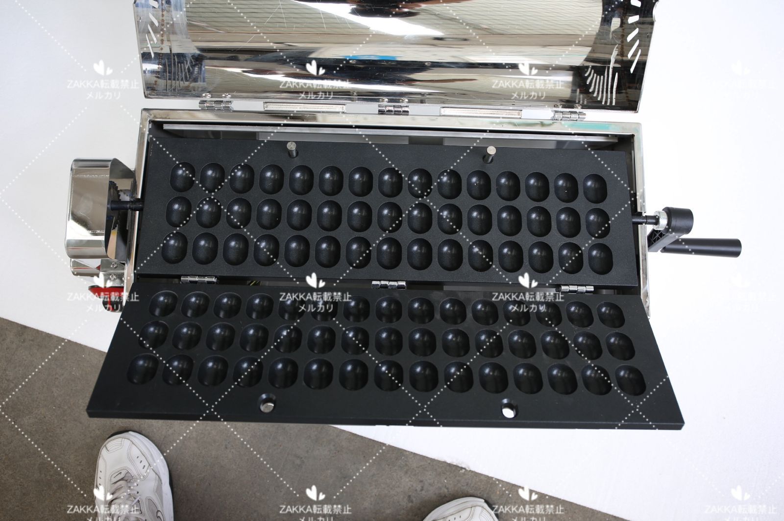 ベビーカステラ機 45穴 ガス式 ベビーカステラ焼き器 業務用 小型 ベビーカステラメーカー 屋台用 イベント用 ガス焼き 便利 食品機器 料理機器 飲食店 使いやすい LPGガス