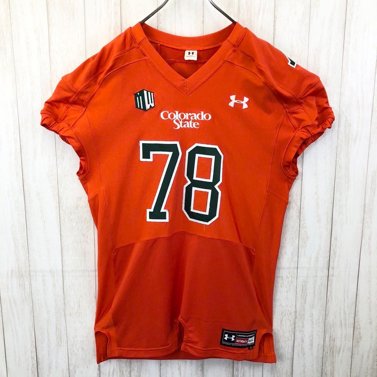 UNDER ARMOR アンダーアーマー COLORADO STATE コロラド大学 アメフト ゲームシャツ ユニフォーム