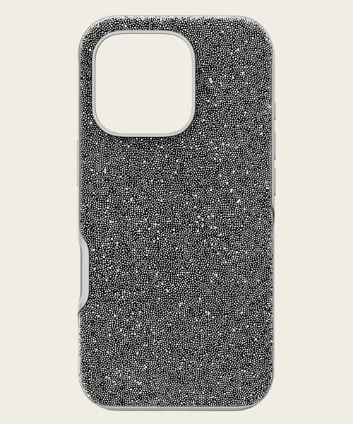 スマホケース 公式 スワロフスキー High スマートフォンケース iPhone 16 Pro シルバー系