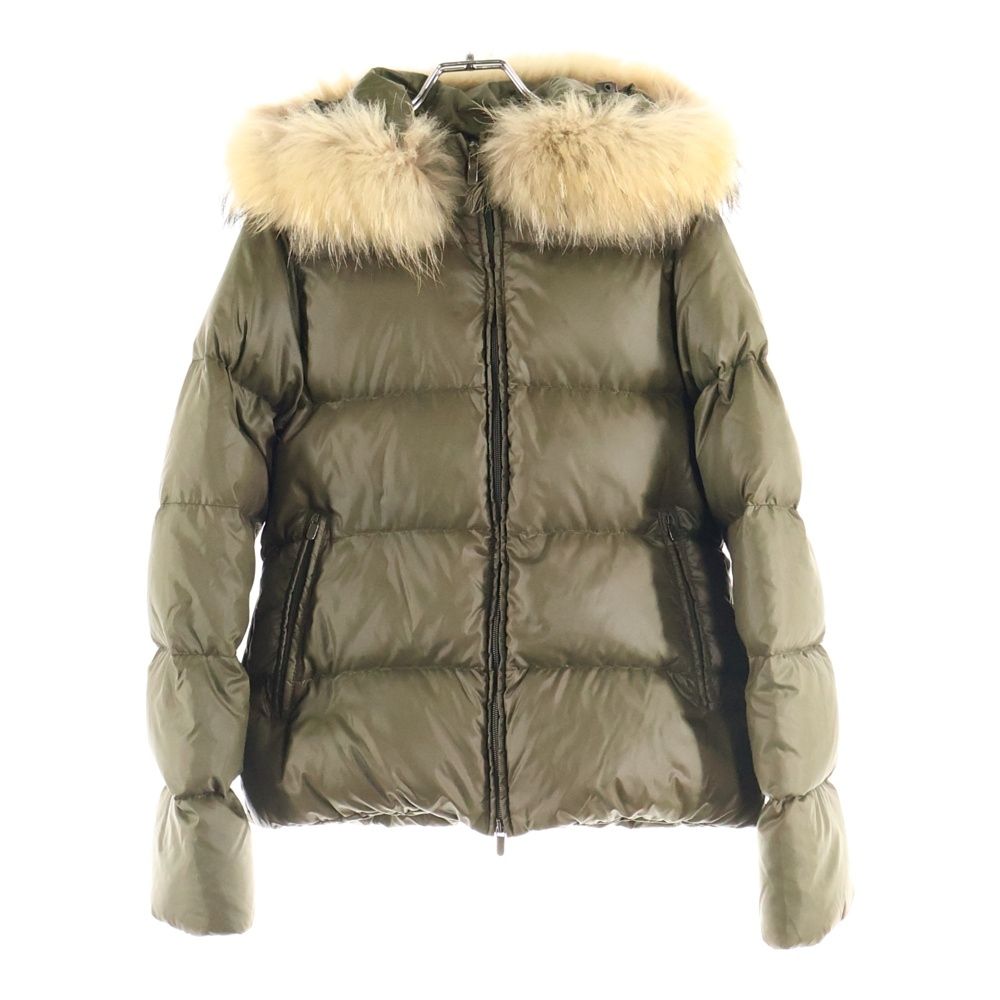 DUVETICA デュベティカ ADHARA アドラ ラクーンファー ダウンジャケット カーキ レディース D.030.04.MFN-1001R