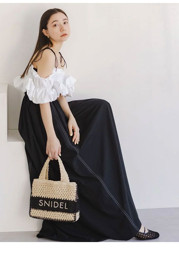 美品　スナイデル　スモッキングキャミワンピース SNIDEL｜スモッキングキャミワンピース | Rakuten Fashion(楽天