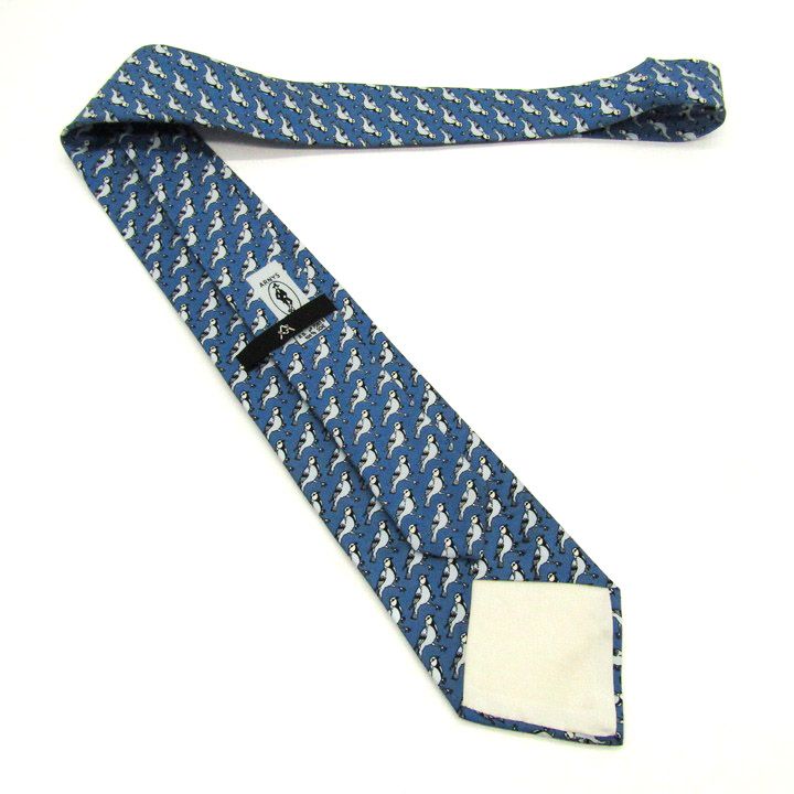 アルニス ブランド ネクタイ 鳥 アニマル柄 シルク フランス製 PO