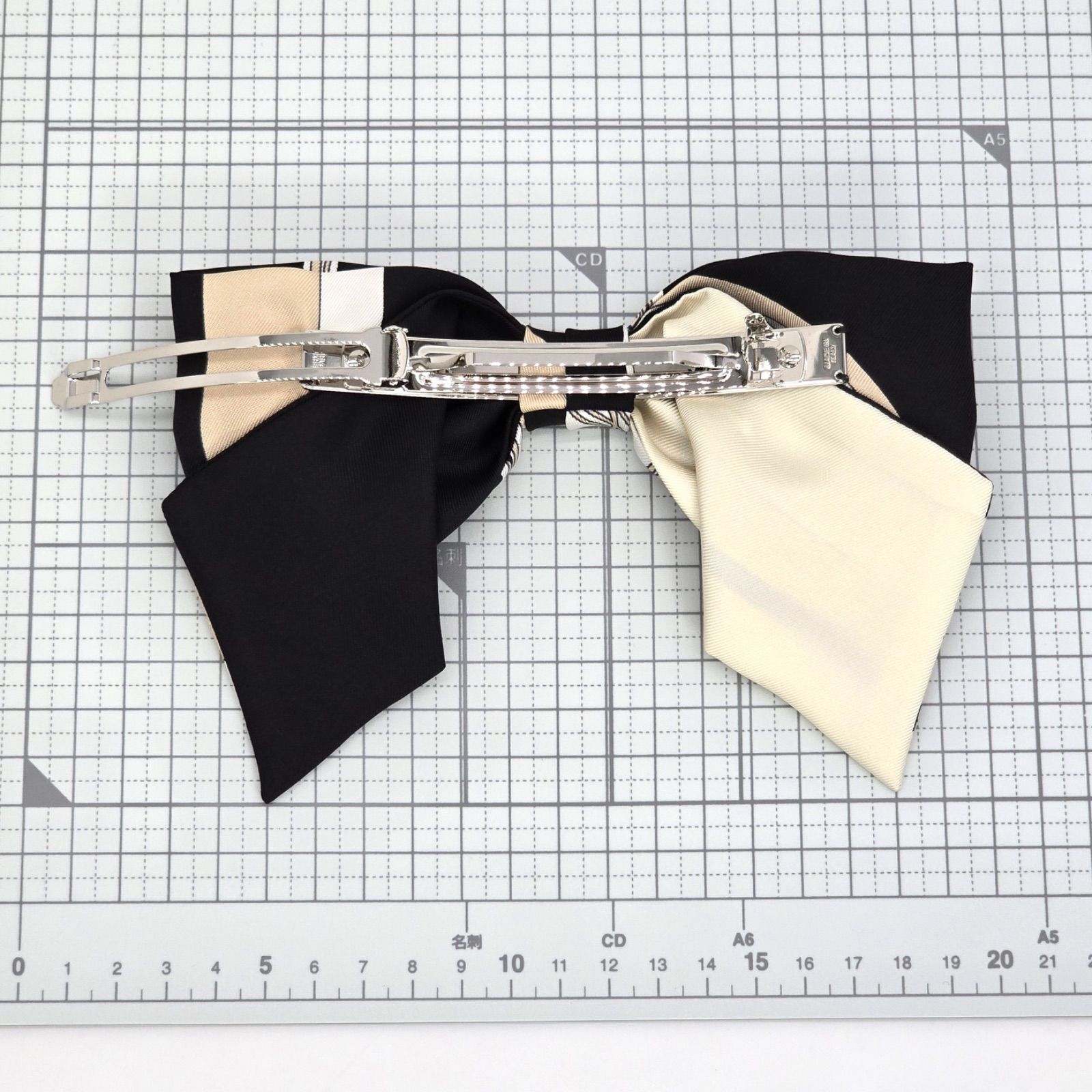 HERMES エルメス グルネル エクスリブリス バレッタ ヘア