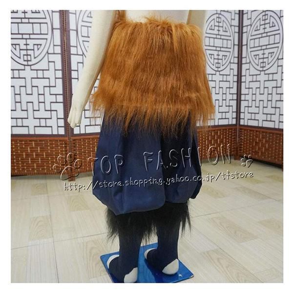 美品中古 used 鬼滅の刃 子供用 キッズサイズ 嘴平伊之助コスプレフルセット 嘴平伊之助 (はしびらいのすけ) コスプレ衣装の通販 鬼滅の刃 鬼殺隊隊