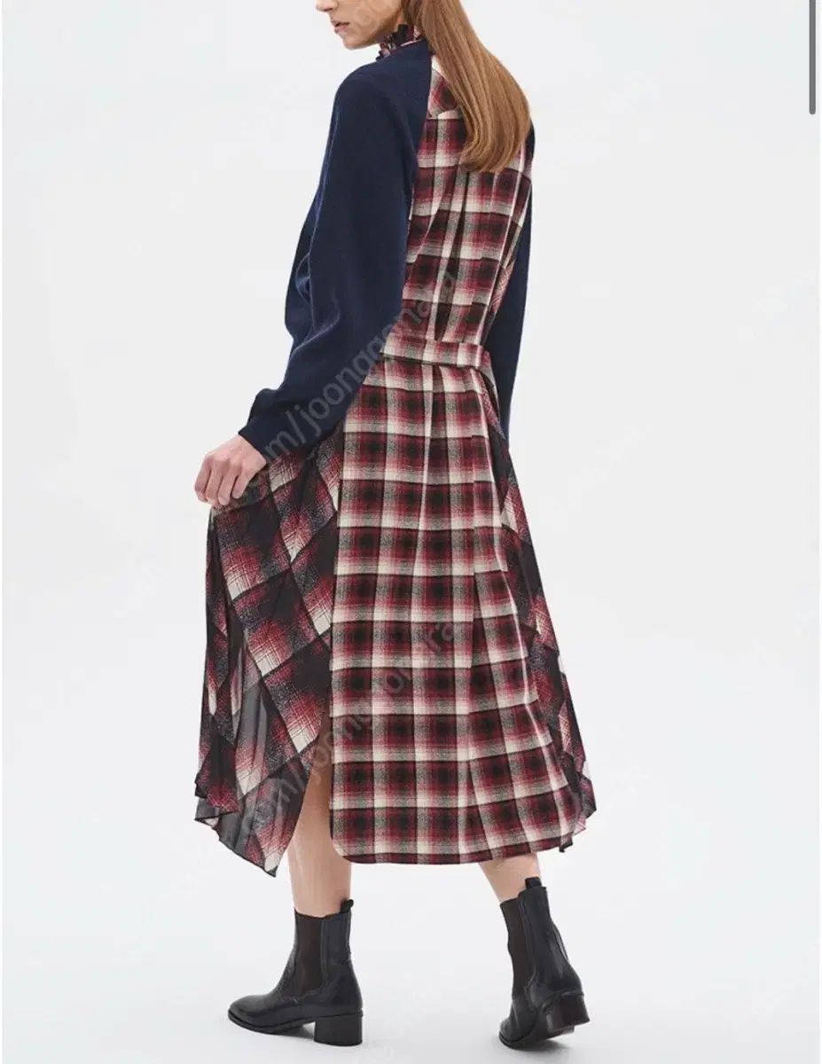 TIME KNIT CHECK ONE PIECE