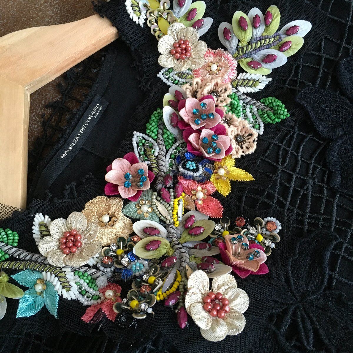 マウリツィオペコラーロ　ワンピース　総刺繍　定価152,900円　未使用品 マウリツィオペコラーロ ワンピース 総刺繍 定価152,900円 未