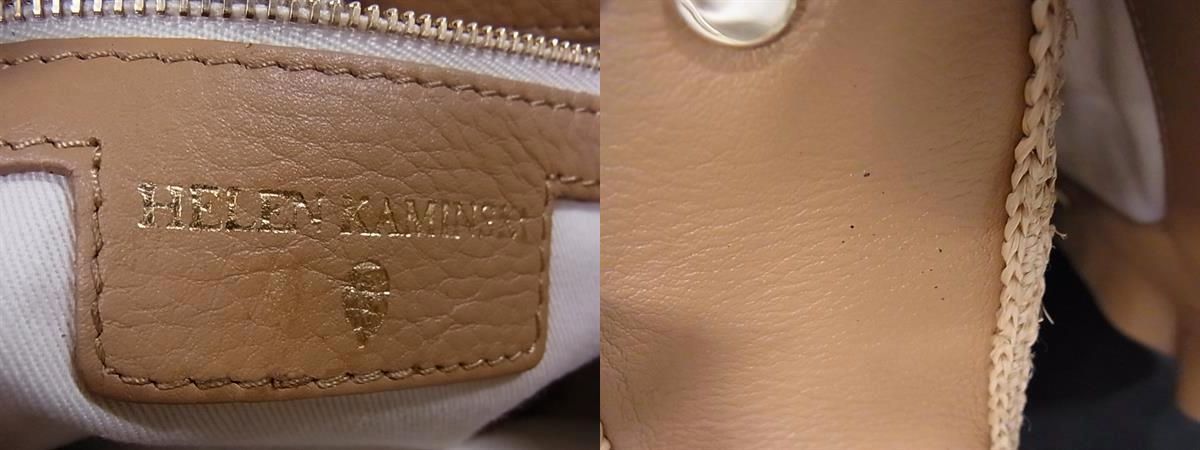 美品 HELEN KAMINSKI ラフィア×レザー ショルダーバッグ ラフィアショルダーバッグ【HELEN KAMINSKI】|ネミカ | レリアン