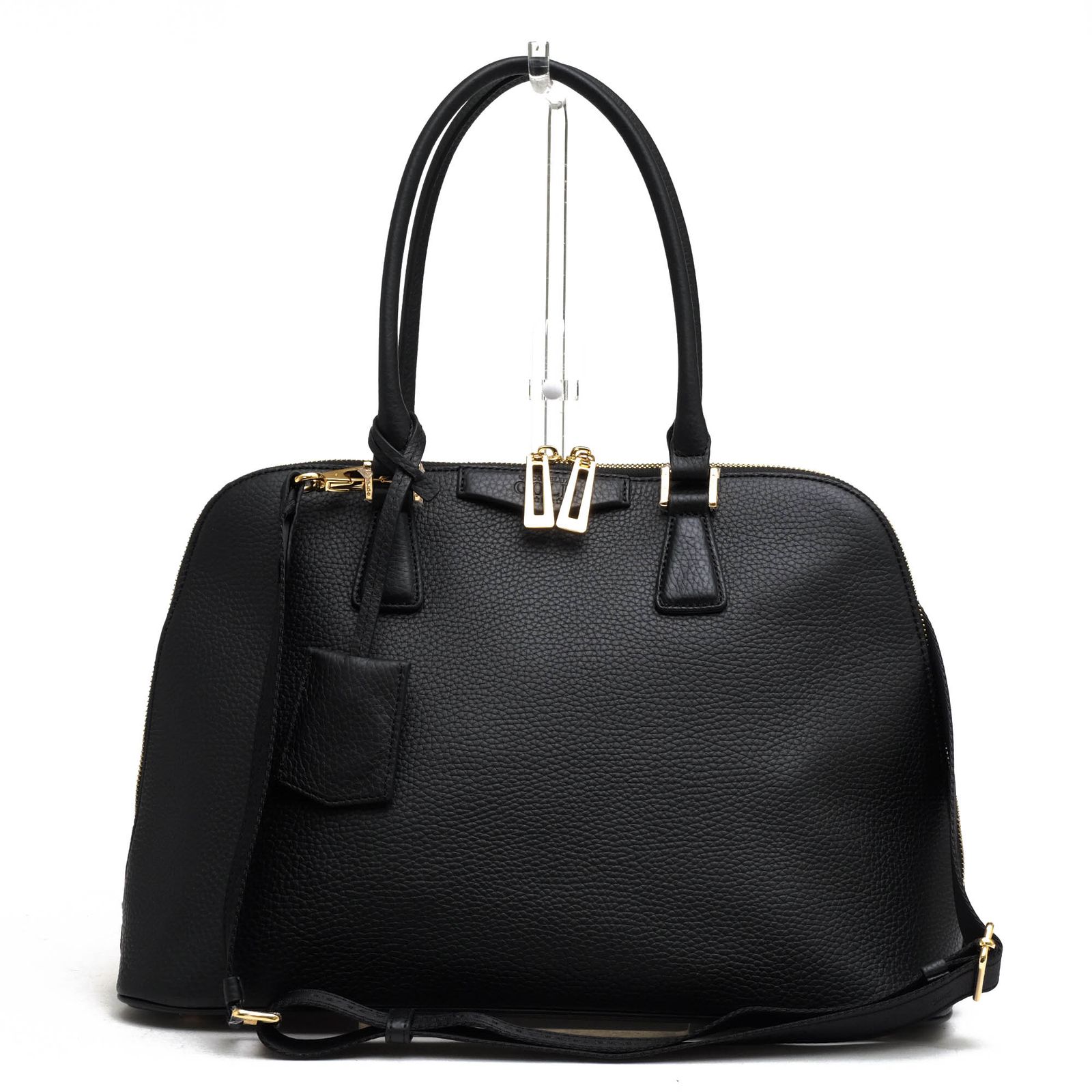 【未使用級】ココセリュックスゴールド　ハンドバッグ　2way キルティング　黒 ココセリュックスゴールド ハンドバッグ 黒 COCOCELUX GOLD(ココ