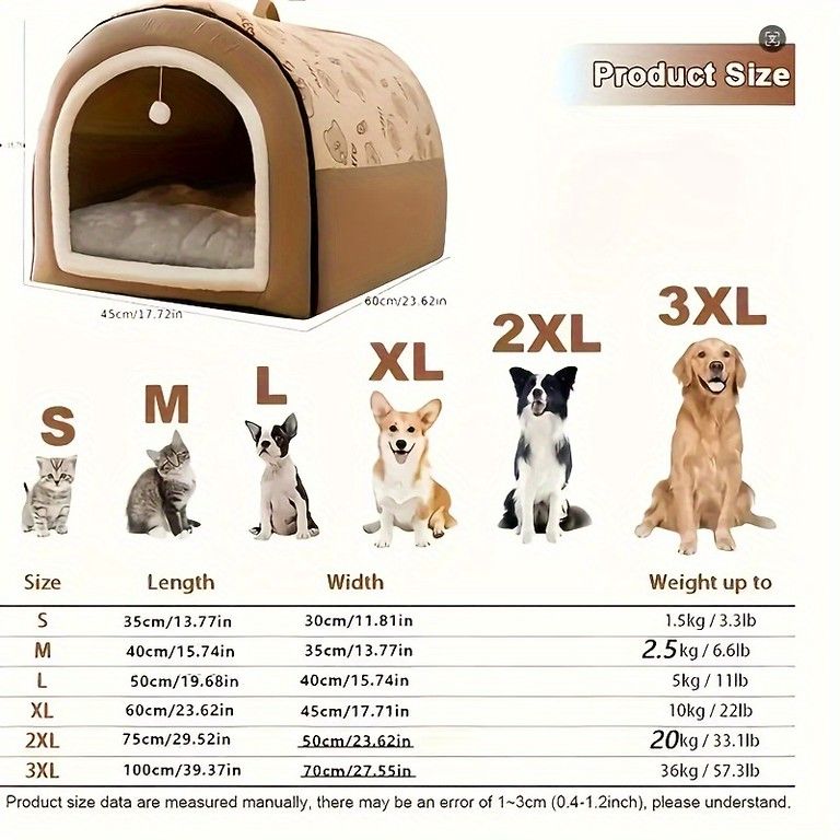 大型犬用 あったか洗える冬用ドッグハウス