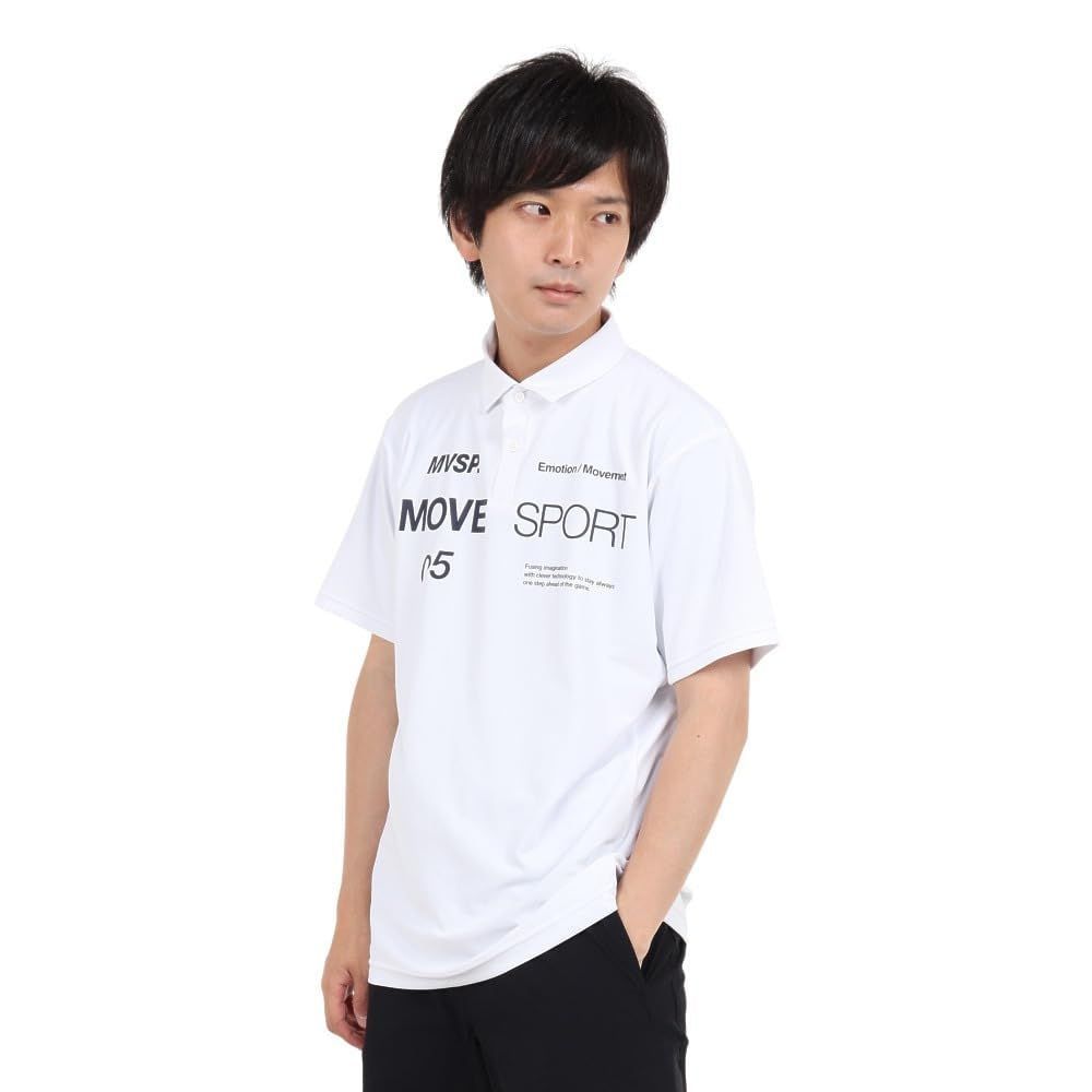 【新着商品】サンスクリーン トレーニング ストレッチ ドライ 吸汗速乾 UVカット メンズ 半袖 MOVESPORT ポロシャツ デサント