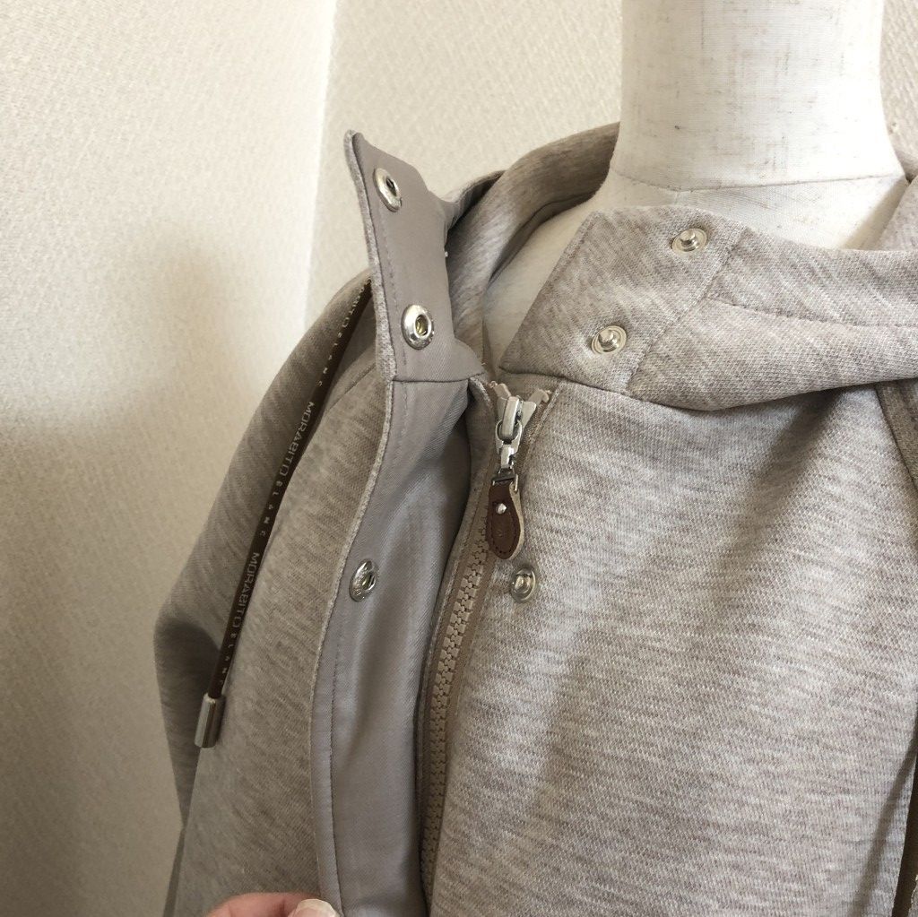 美品✨️モラビトブラン ロングコート フード ウール 長袖 ベージュ 38