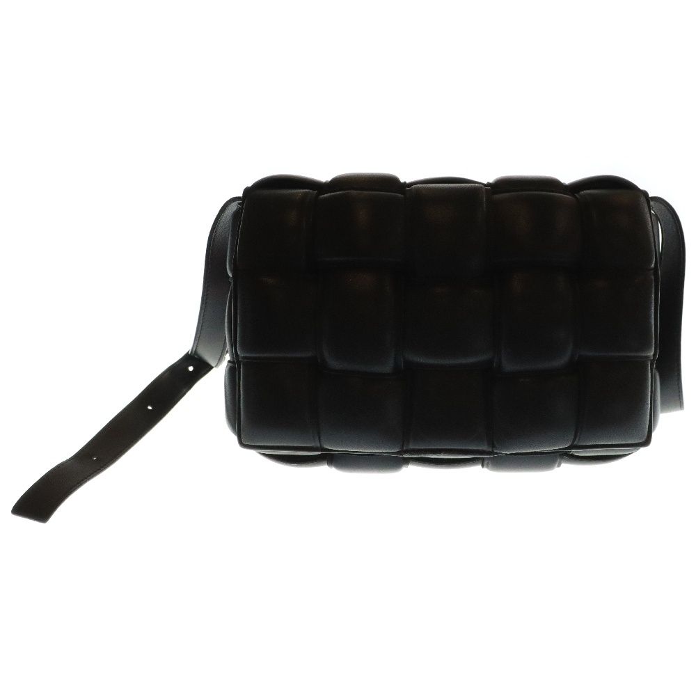 BOTTEGA VENETA ボッテガヴェネタ Padded Cassette 591970VCQR18425 パデッド カセット レザーショルダーバッグ ブラック