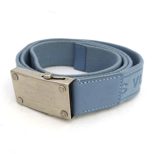 Louis Vuitton ブルーベルト ベルト・LV イニシャル 40MM リバーシブル タイガラマ｜ルイ