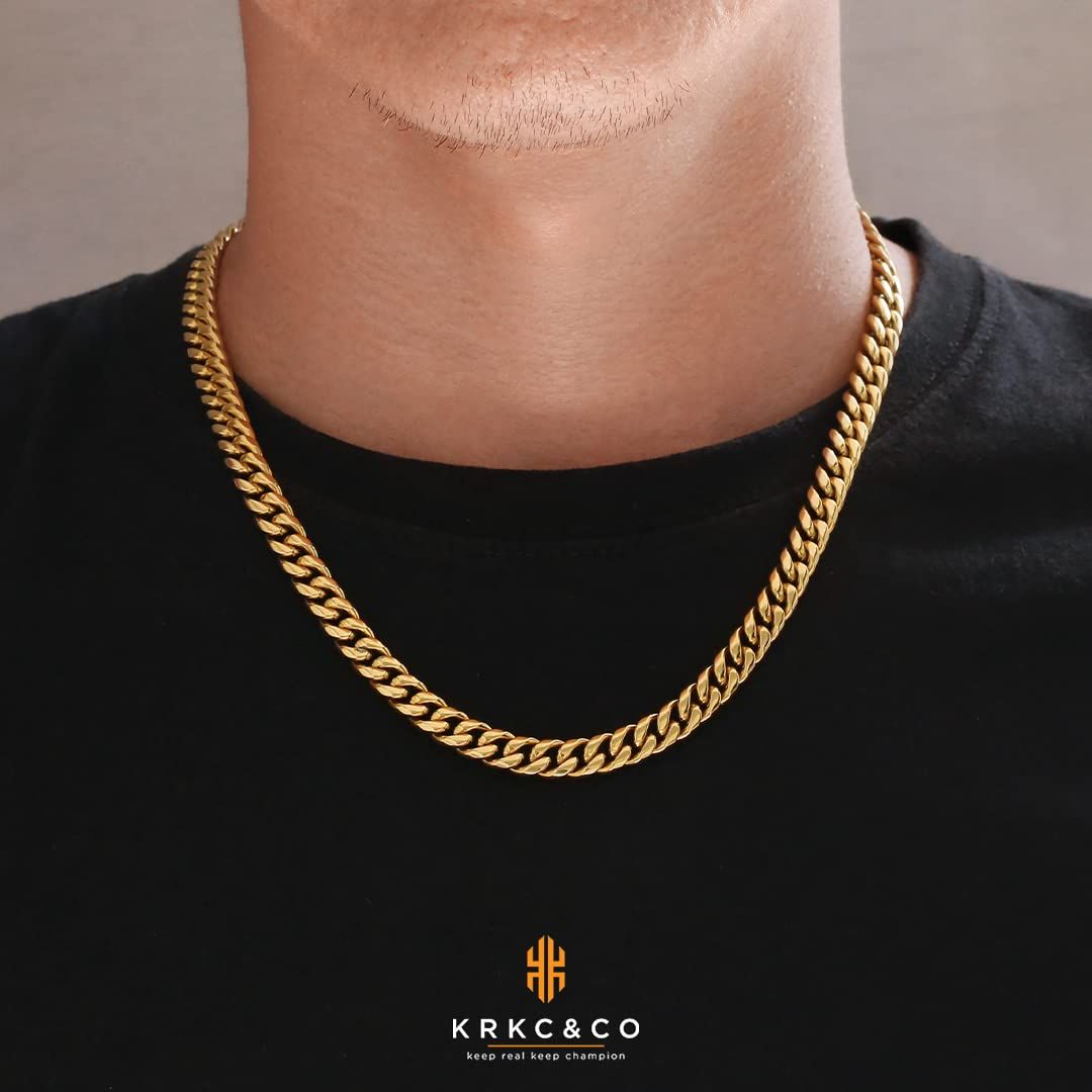 迅速発送】KRKC&CO 喜平ネックレス メンズ マイアミキューバン