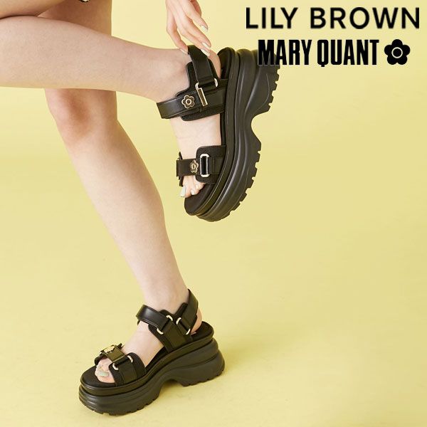 リリーブラウン LILY BROWN 靴 25夏 LILY BROWN×MARY QUANT デイジーロゴモチーフスニーカーソールサンダル 小物 サンダル シューズ マリクワ コラボ lwgs254301