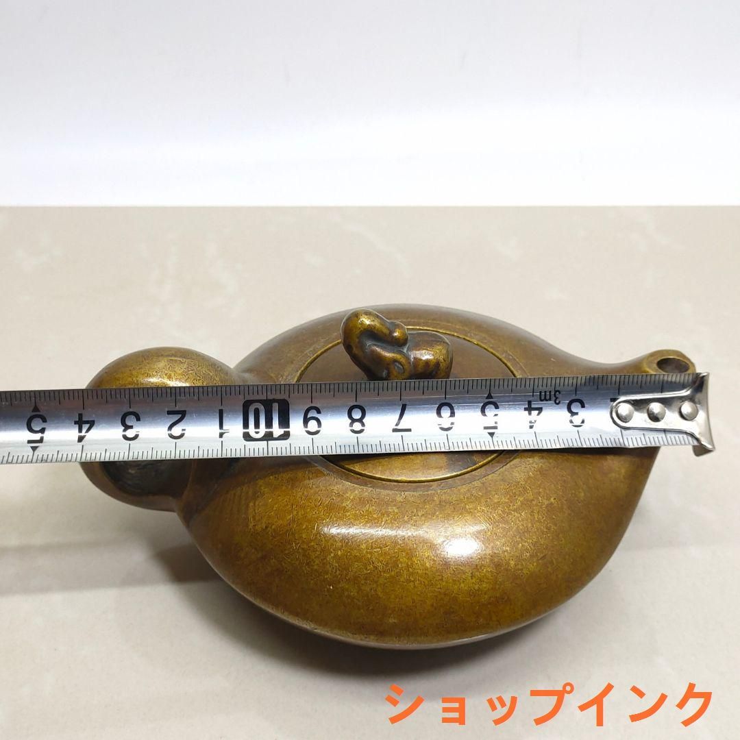 銅器 南瓜酒壺 茶壺 茶道具 茶道 工芸品 美術品 置物 銅器 茶壺 吉象茶壺 墨壺 水滴壺 装飾品 工芸品 置物gzp0829