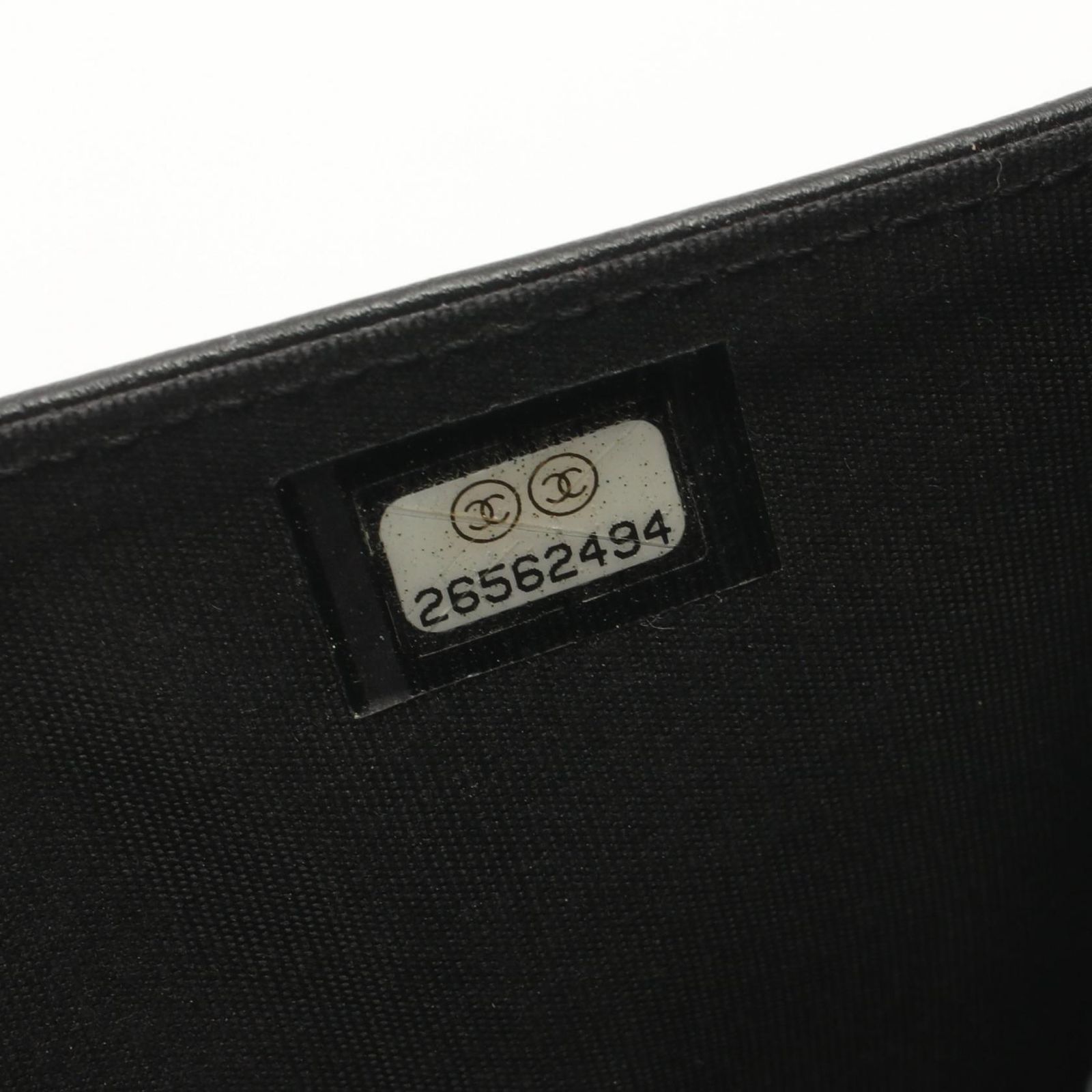 シャネル CHANEL 三つ折り財布 ブラック レザー ココマーク 三つ折財布