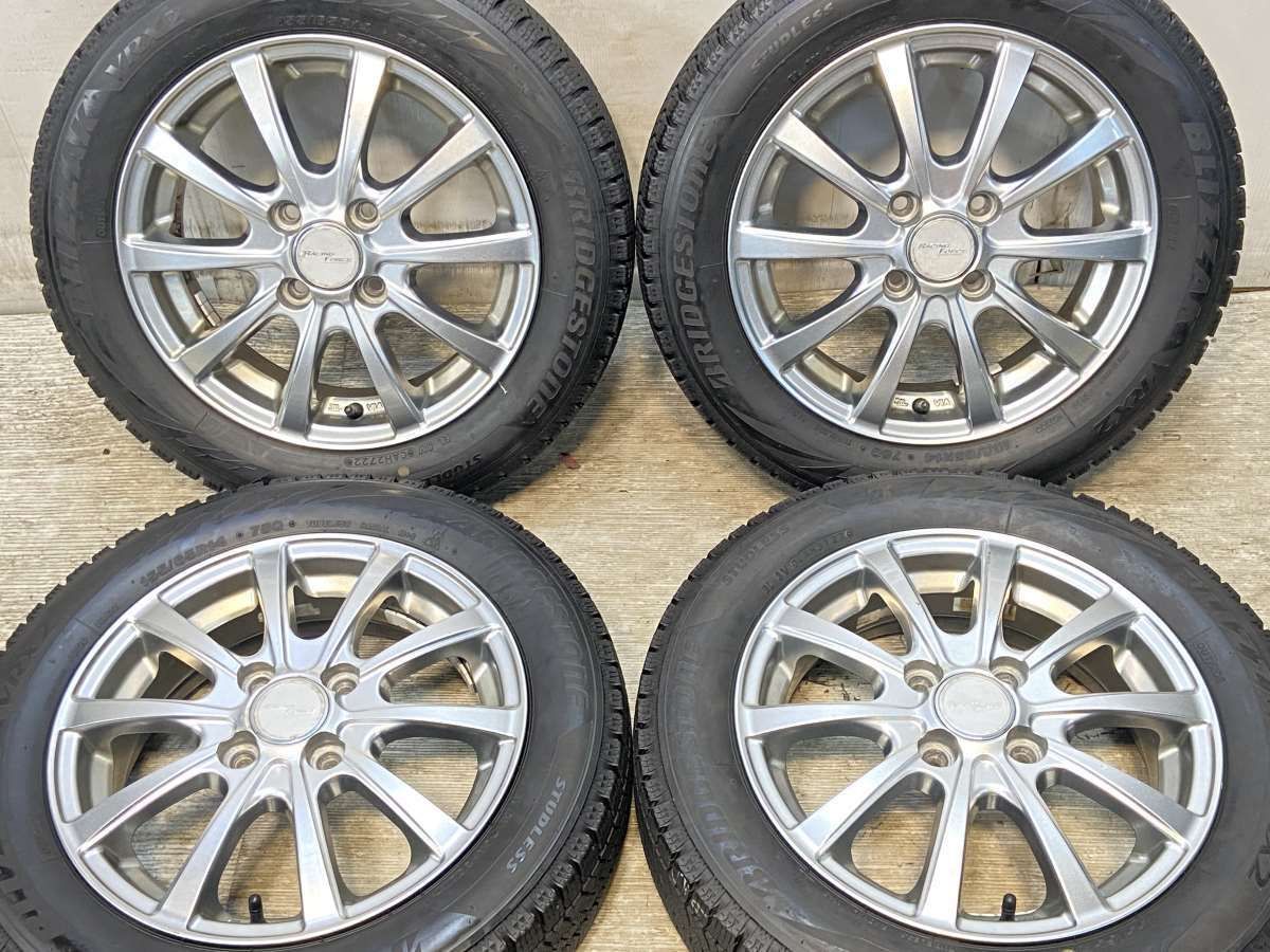 155 65R14 ブリヂストン ブリザック VRX2 RACING FORCE 14x4.5 45 100-4穴 タイヤ スタッドレスタイヤ ホイールセット 4本セット w14251003951
