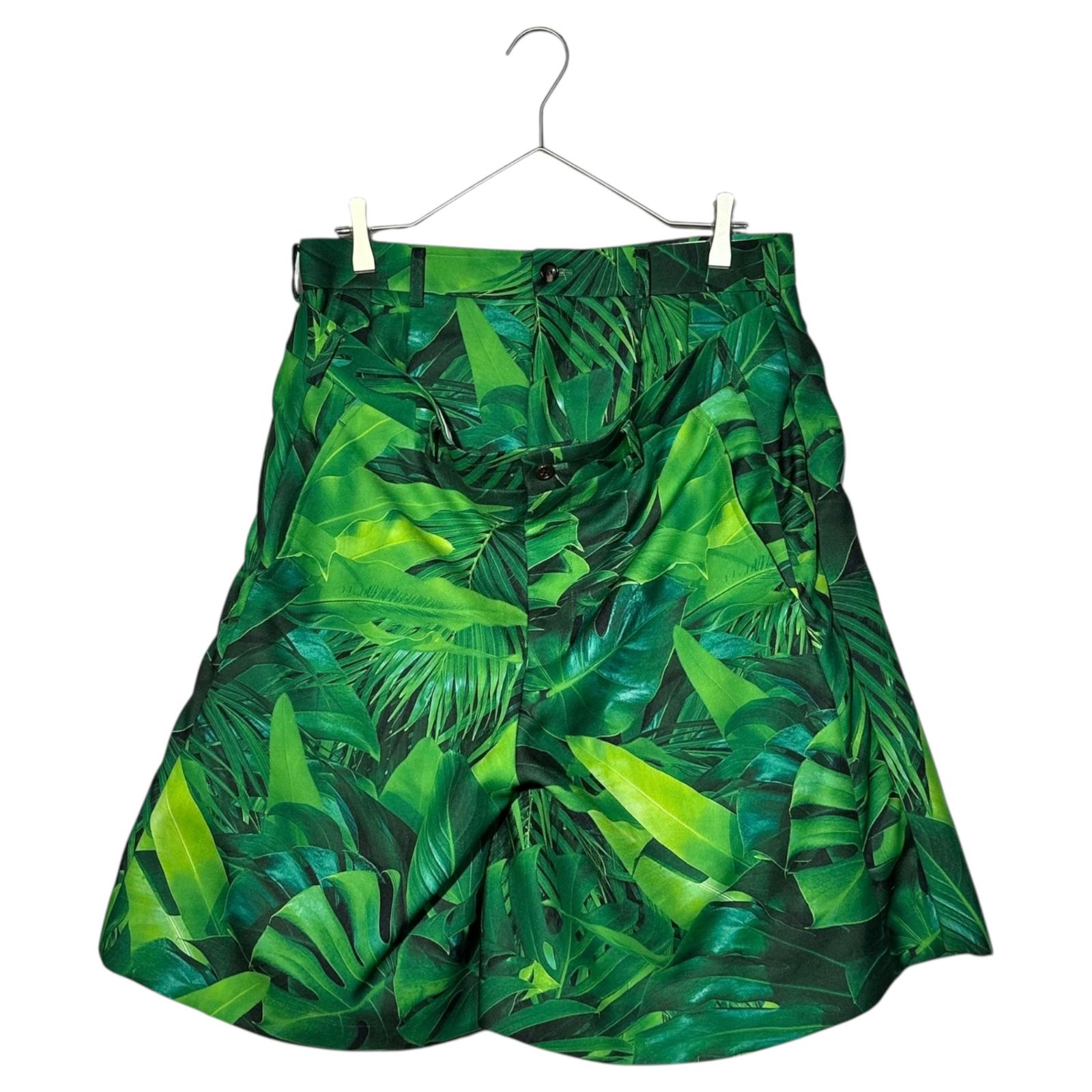 COMME des GARCONS HOMME PLUS コムデギャルソンオムプリュス 24SS Leaf Pattern All-Over Print Layered Half Pants リーフ 総柄 プリント レイヤード ハーフ パンツ PM-P030