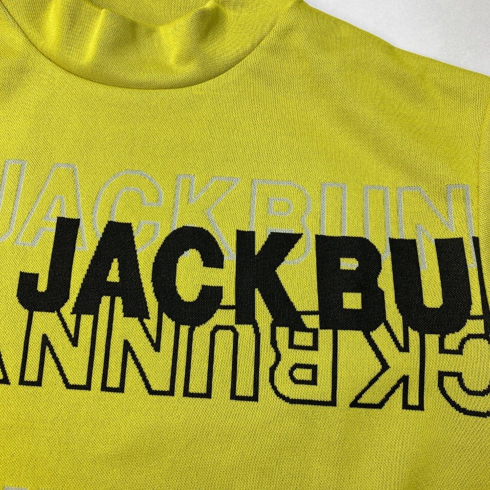 サイズ：4 JACK BUNNY ジャックバニー  ハイネック半袖Tシャツ  イエロー系 [240101455781] ゴルフウェア メンズ ストスト サイズ：4 JACK BUNNY ジャックバニー ハイネック半袖Tシャツ