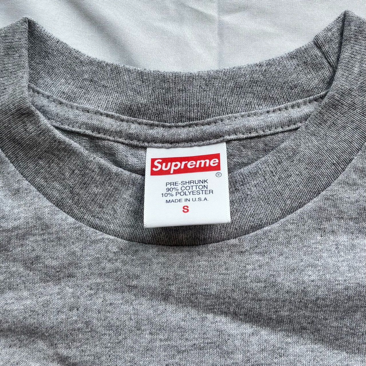 17aw Supreme Arabic Logo LS Tee Grey Sサイズ シュプリーム