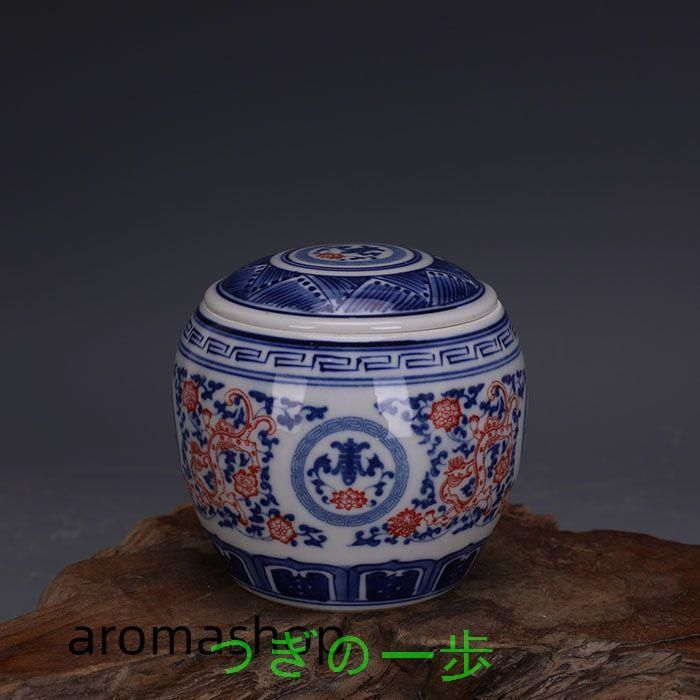 清康熙鯖山水人物獅子頭将軍缶 景徳鎮 陶磁器 装飾品 現代工芸品 美術品 置物 清康煕青花を着て鳳紋将軍缶 景徳鎮 陶磁器 装飾品 現代工芸品
