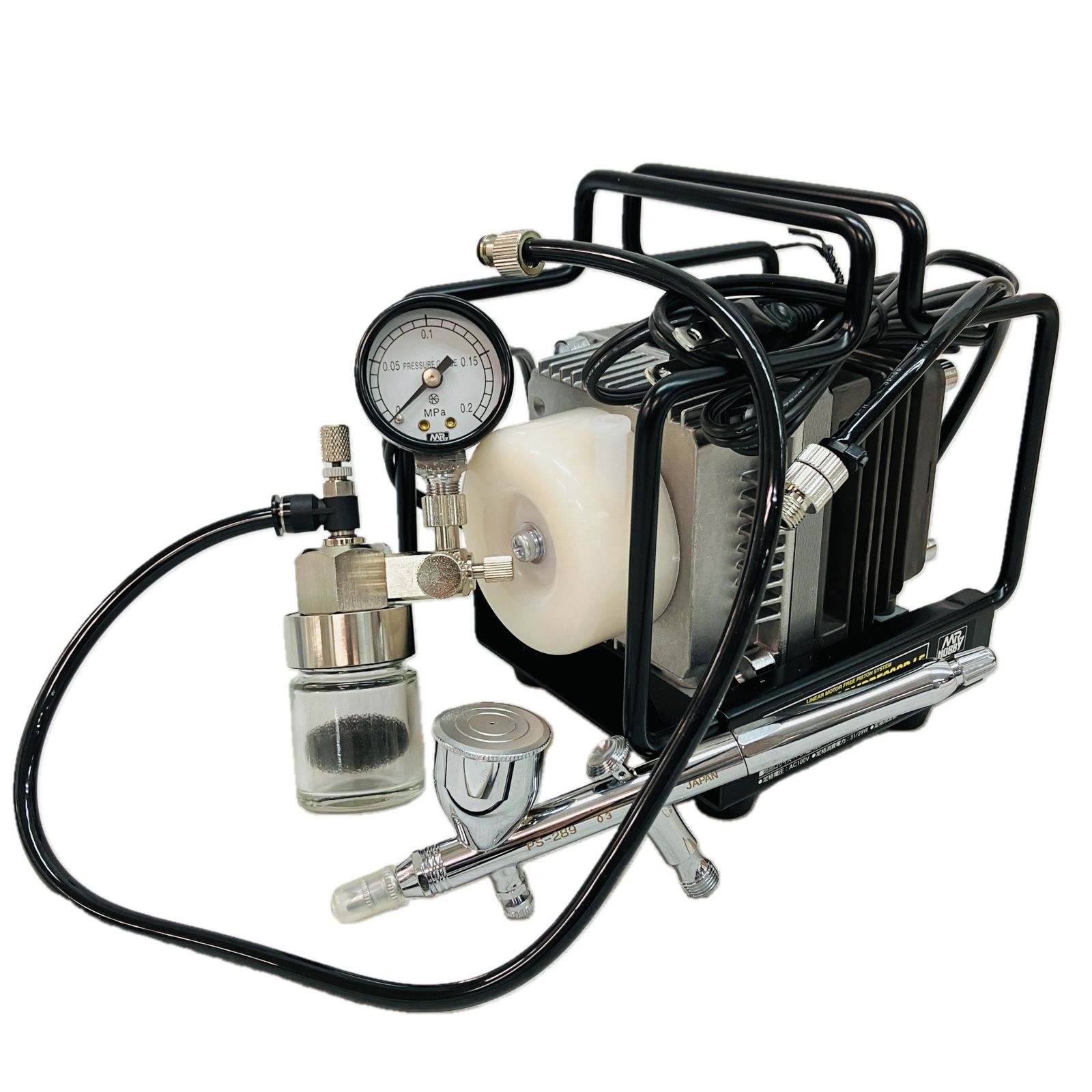 クレオス PS322 Mr.リニアコンプレッサーL10/レギュレーター/プラチナ クレオス PS322 Mr.リニアコンプレッサーL10/レギュレーター/プラチナ