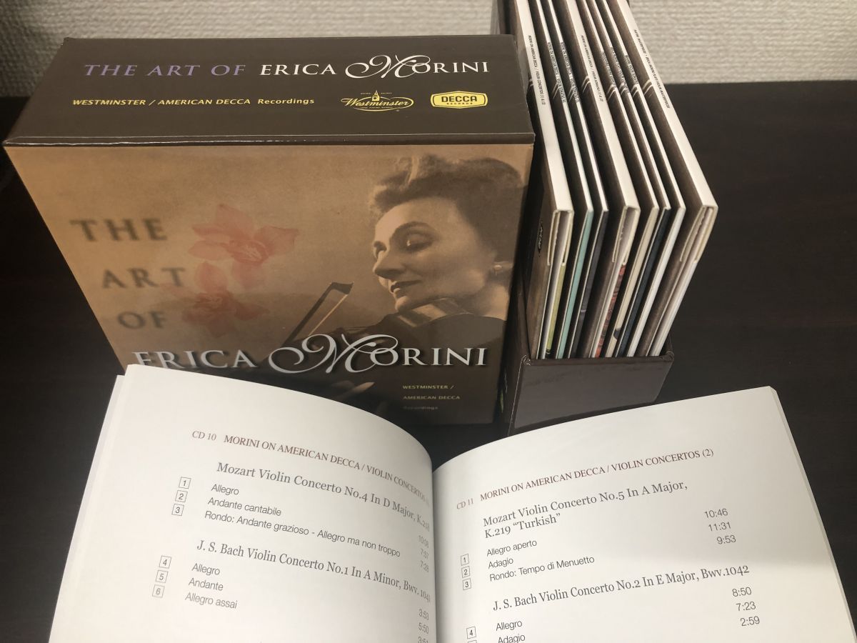 珍しい CD 11枚揃 エリカ モリーニの芸術 ウエストミンスター-アメリカ デッカ レコーディングス エリカ モリーニ EMI KOREA