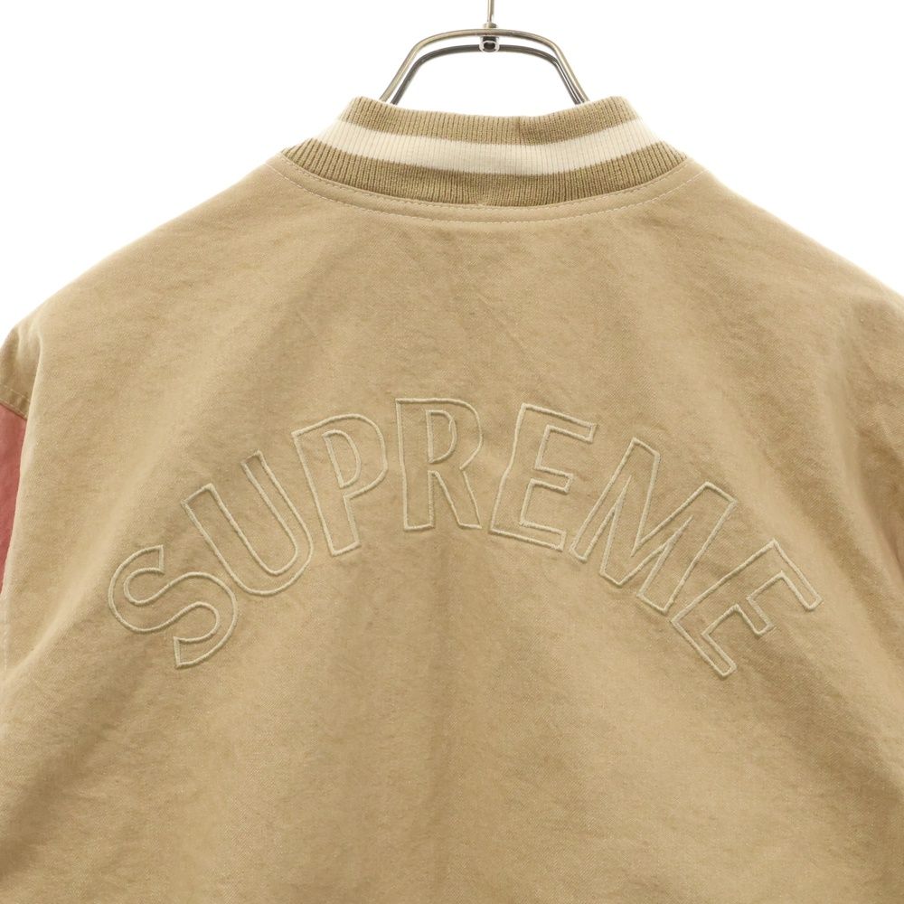 SUPREME (シュプリーム) 18SS Denim Varsity Jacket ロゴ刺繍