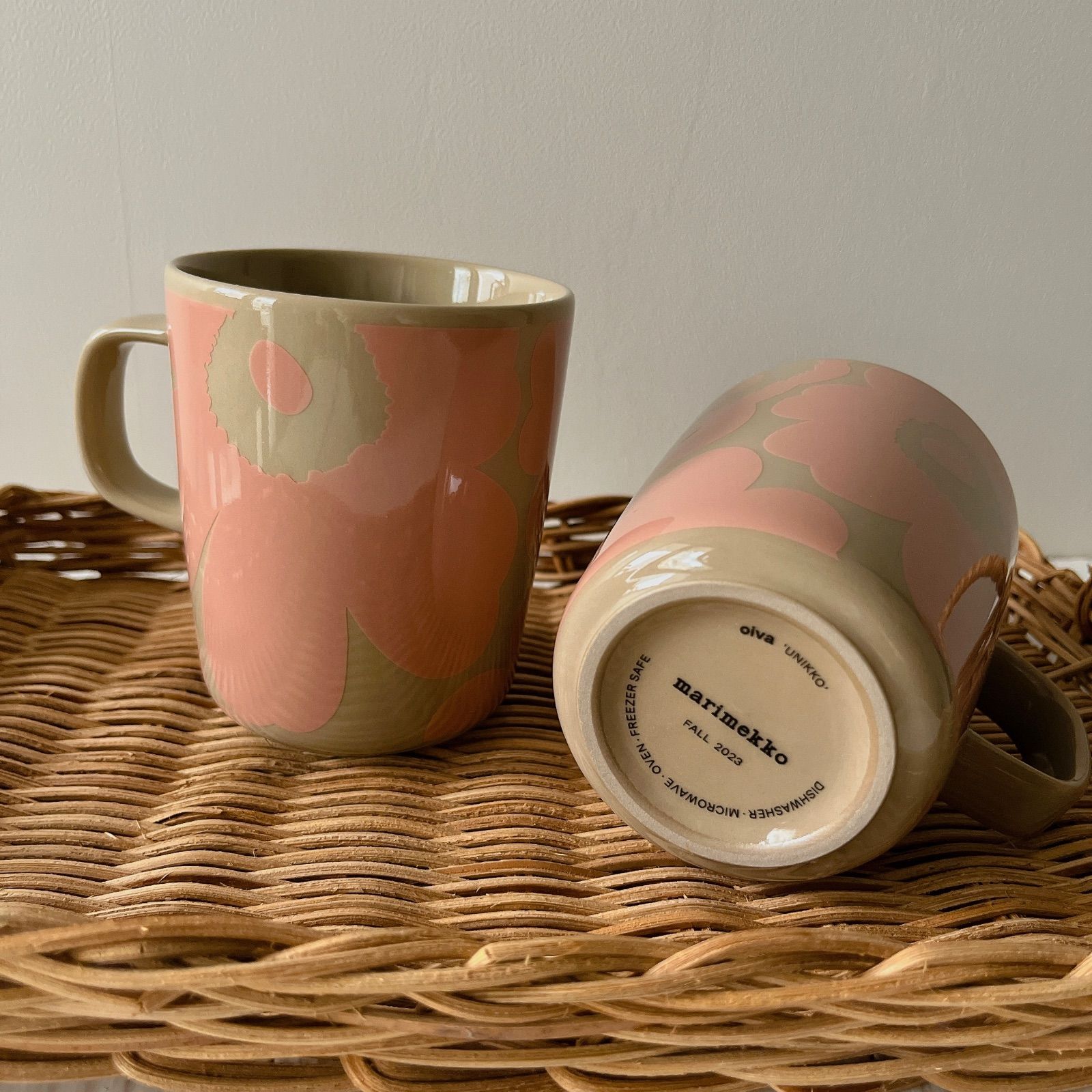 marimekko ピンクの花柄マグカップセット マリメッコ marimekko マグカップ コップ 250ml ペア 2個セット JUHLA