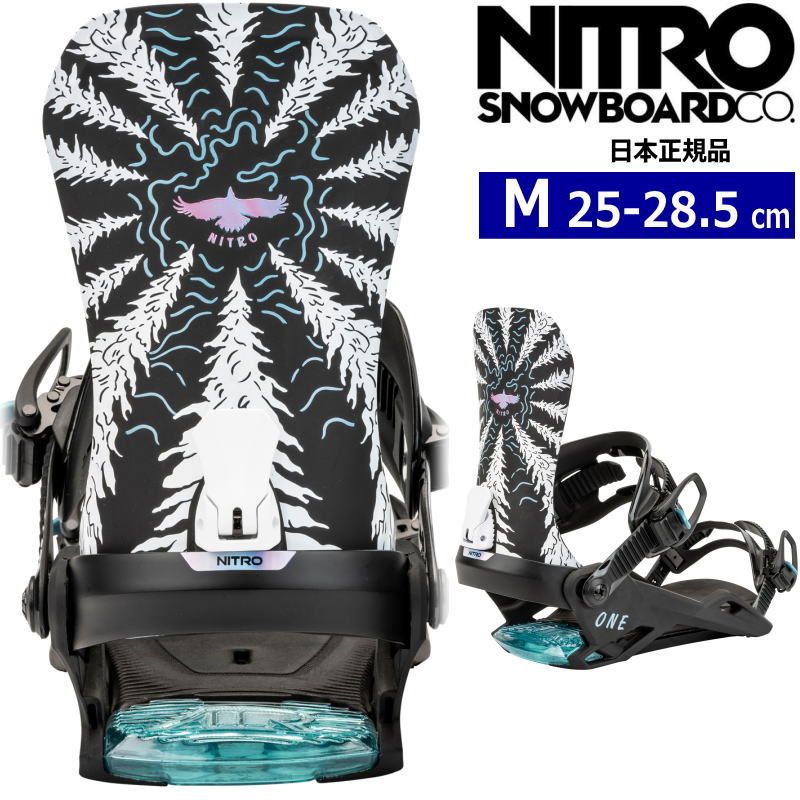 24-25 NITRO ONE カラー:RAVEN Mサイズ ナイトロ ワン メンズ スノーボード ビンディング バインディング日本正規品