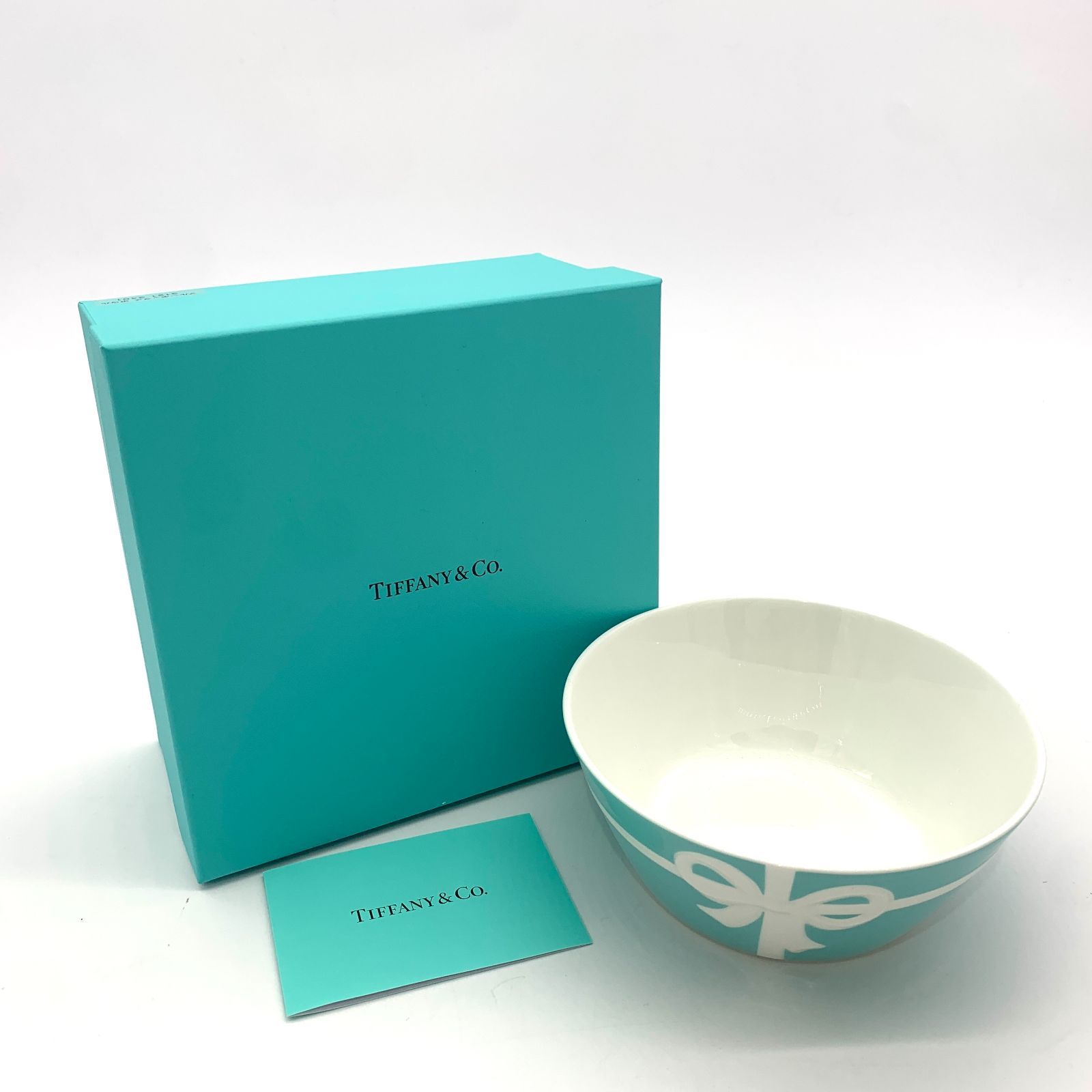 ▽ティファニー/Tiffany&Co. ボウル リボン ブルー ブルー