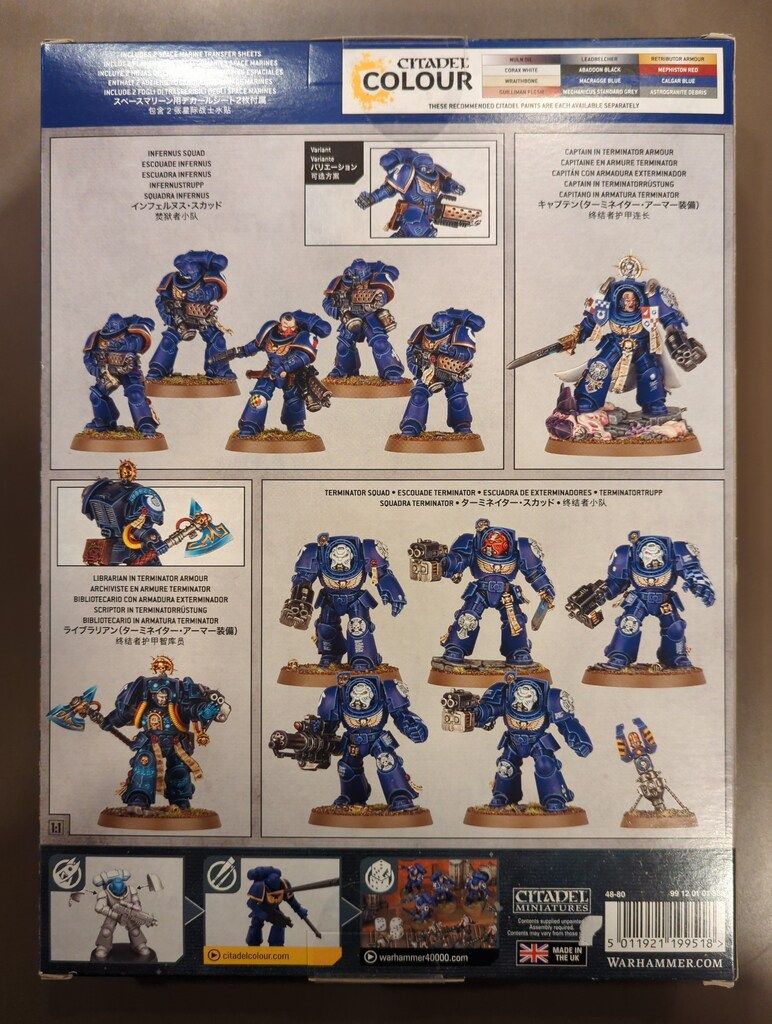 GAMES WORKSHOP WARHAMMER40000 SPACE MARINES Comba Patrol
