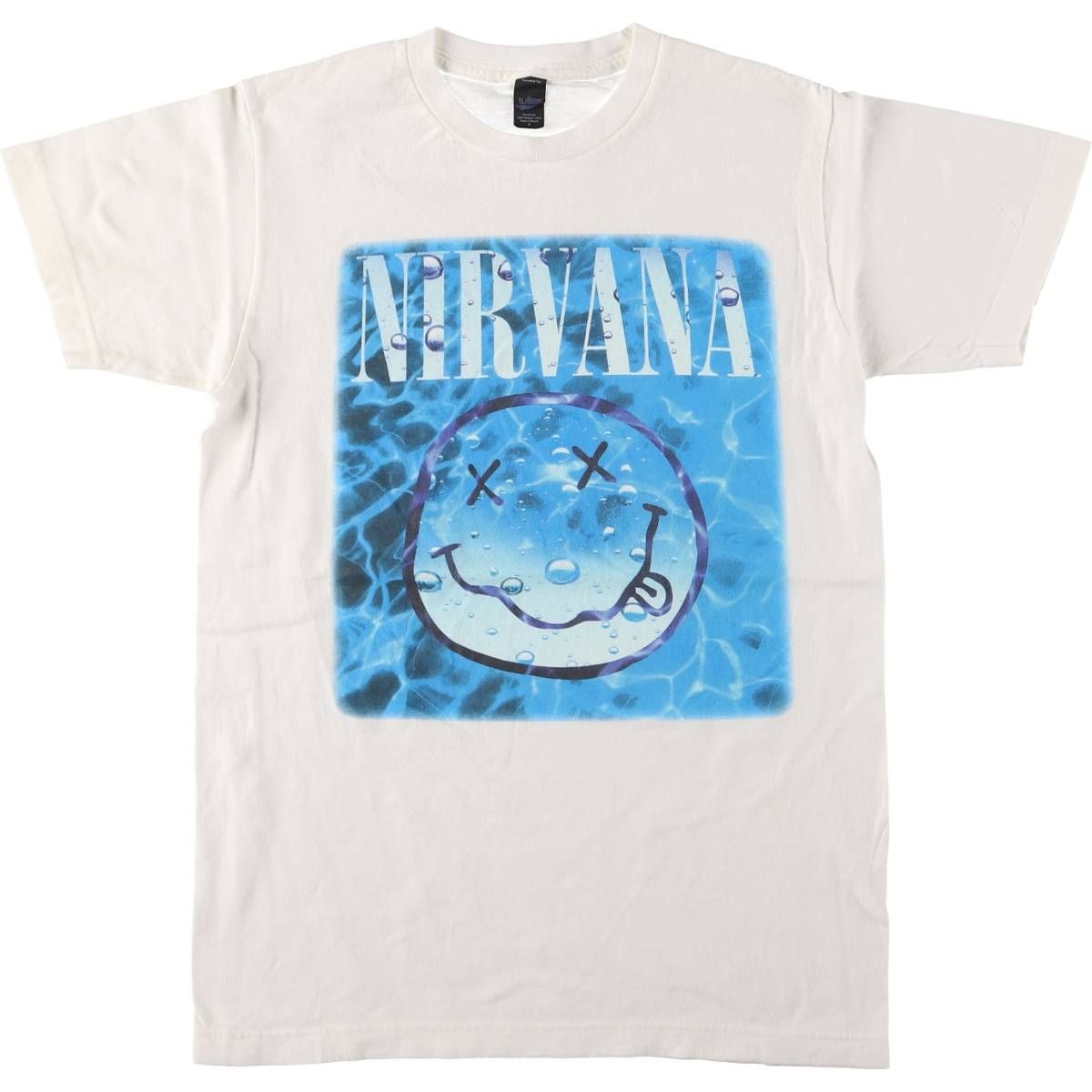 古着 タルテックス TULTEX NIRVANA ニルヴァ―ナ バンドTシャツ バンT メンズS相当|eaa547474