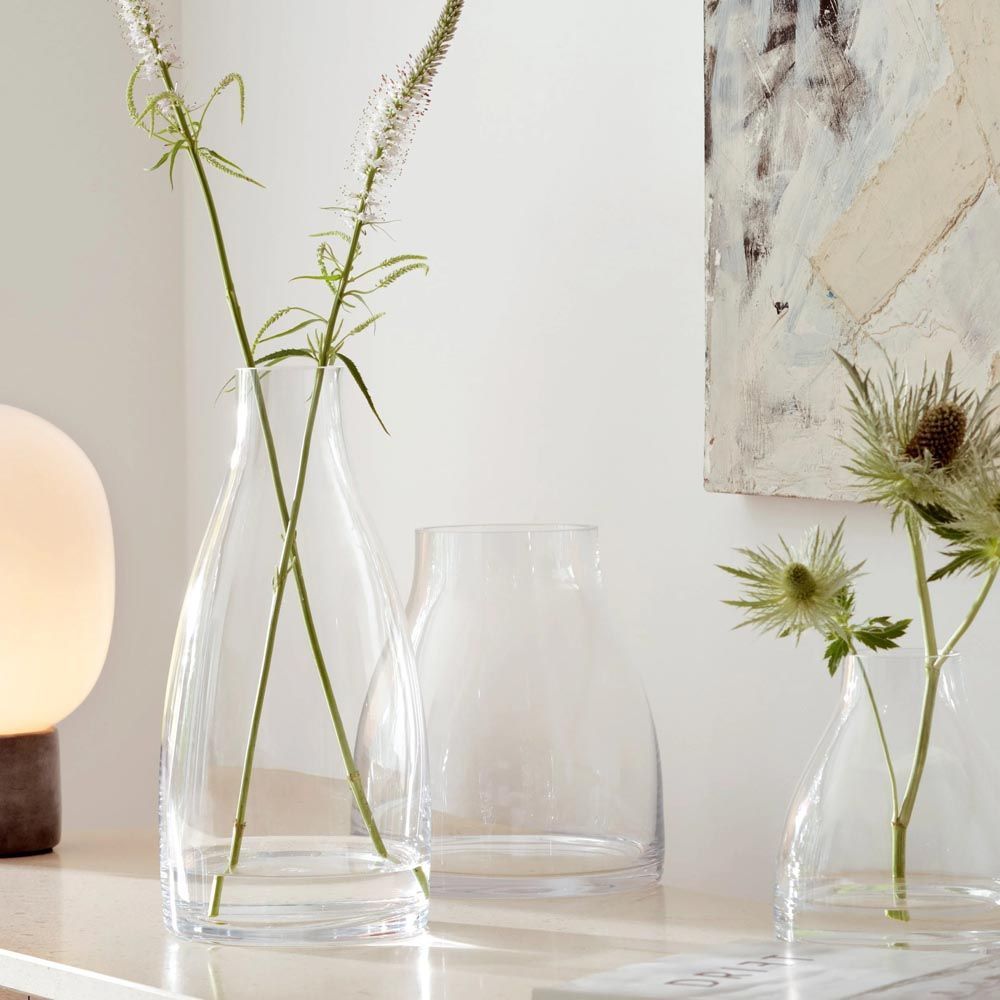 【予約受付開始】 LSA Flower Kiln Vase G1721-16-301 クリア H16cm LFW39 | エルエスエー フラワーベース 花器 花瓶 東京都内