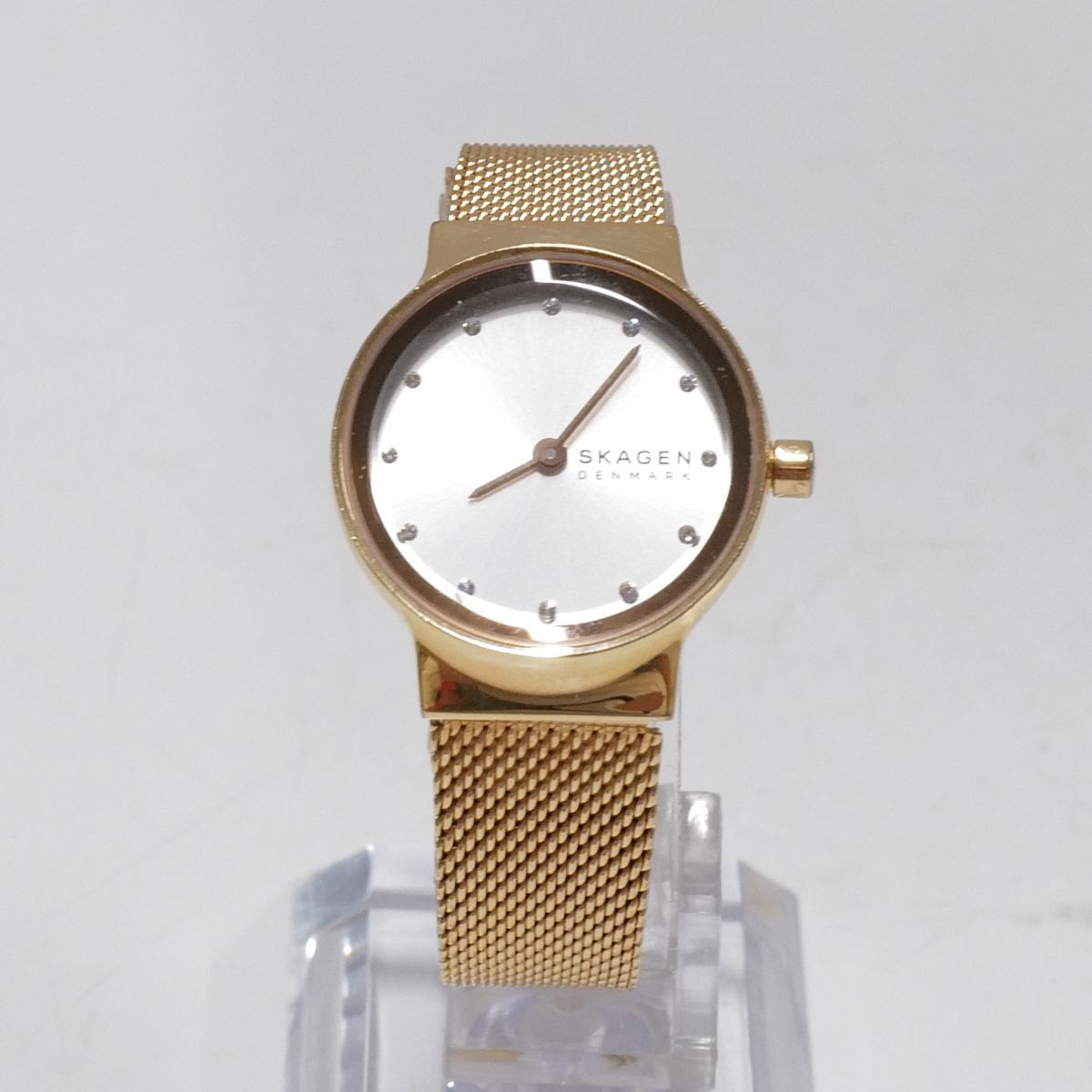 SKAGEN レディース 腕時計 USED美品 SKW2665 FREJA LILLE ローズゴールドトーン スチールメッシュウォッチ 中古  X5779 - メルカリ