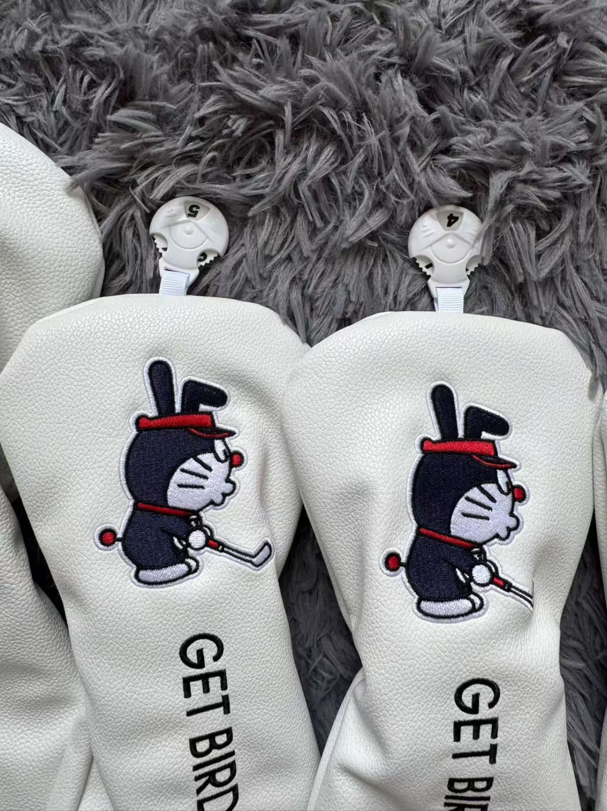 新品【5点セット】 Golf ゴルフクラブ ヘッドカバー ドラえもん