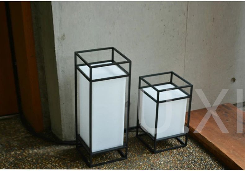 シンプルでスタイリッシュなガーデンライト 路地行灯 庭園灯 看板灯 スタンド照明 和風照明 屋外照明 インテリア照明 25x60cmYEDA164