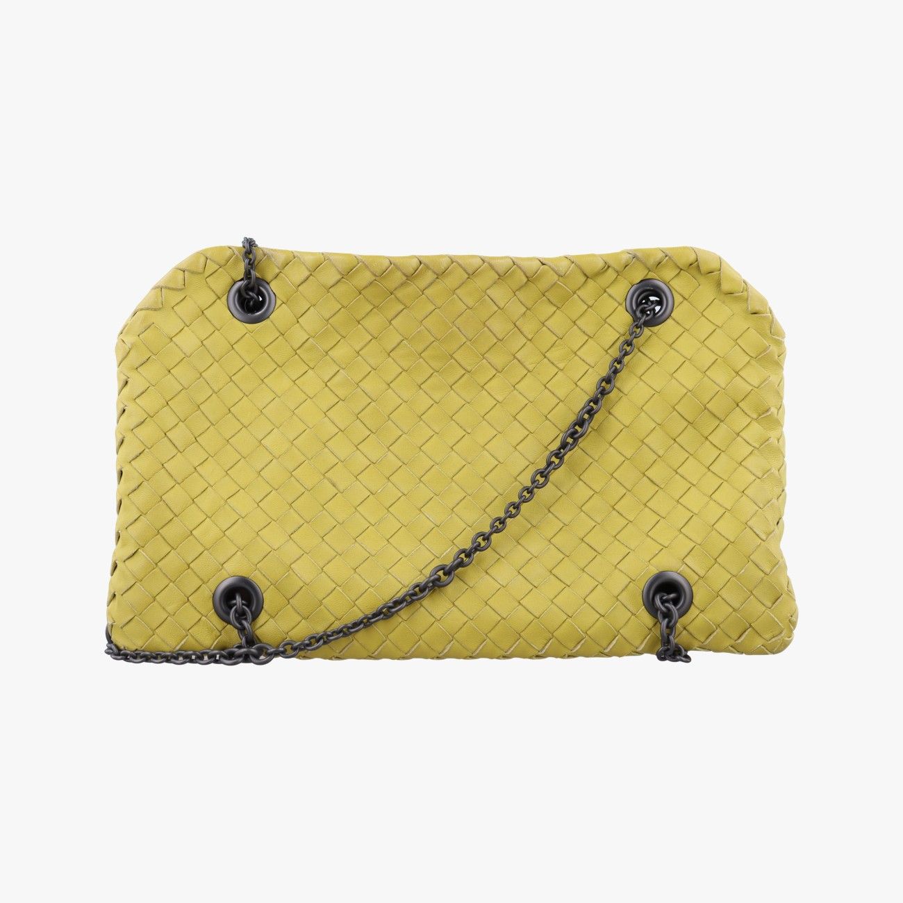ボッテガヴェネタBottega Venetaデュオ イントレチャート イエロー ラムスキン B03905912X