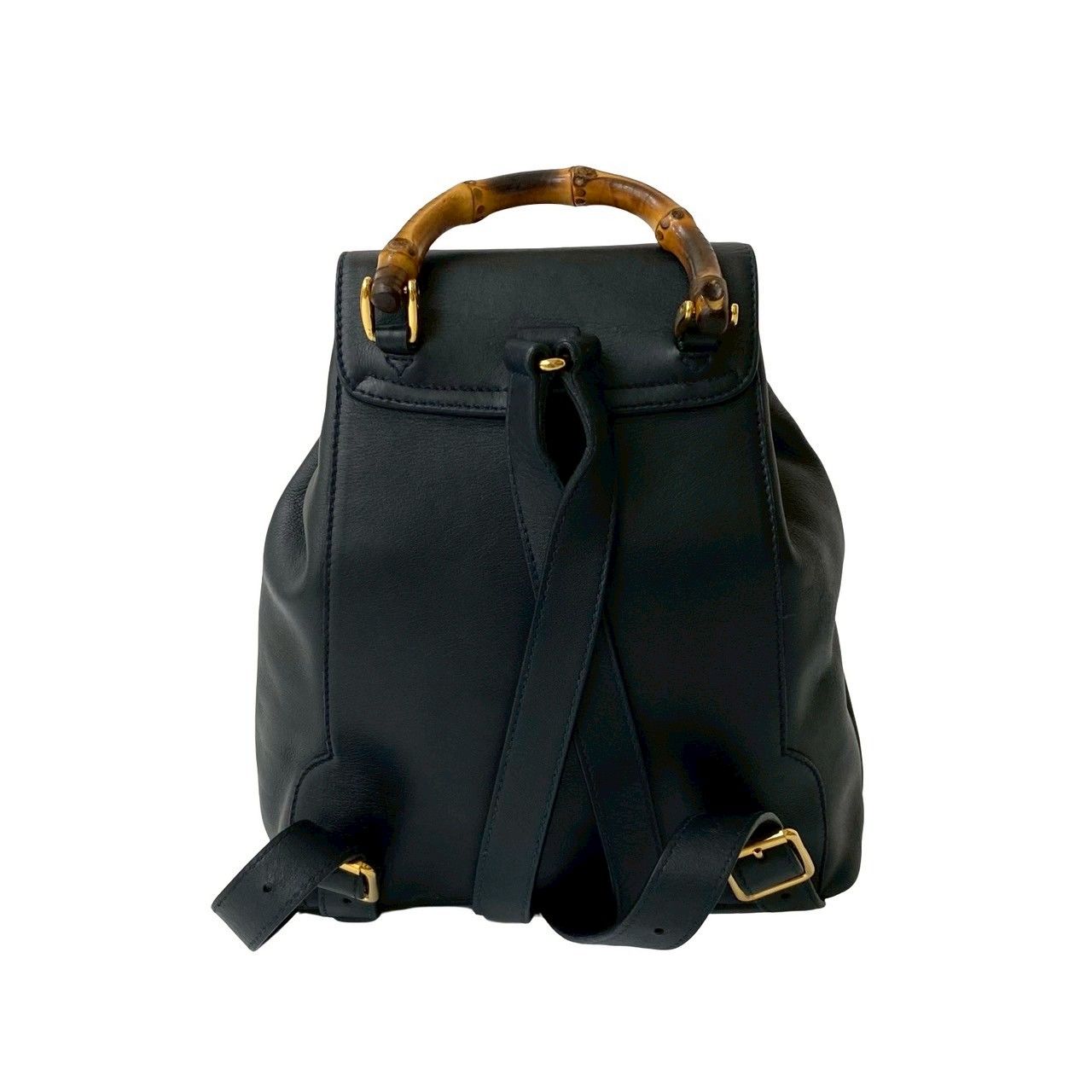 極 美品 袋付 GUCCI グッチ ヴィンテージ バンブー ターンロック